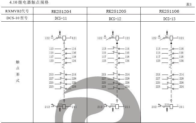 DCS-11雙位置繼電器結(jié)構(gòu)，外形尺寸及安裝開孔圖。